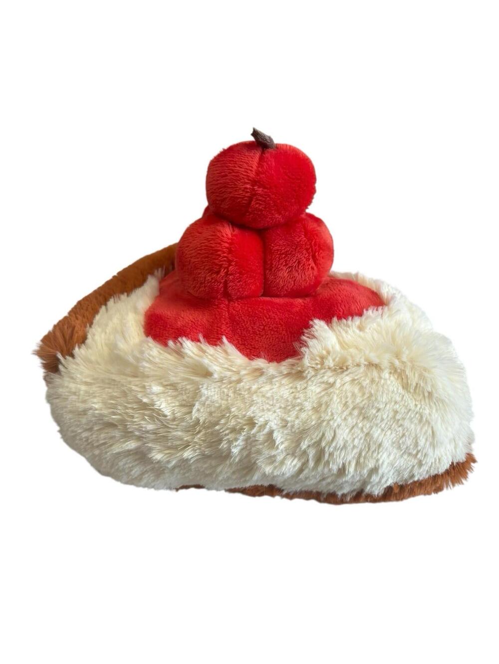 Squishable Retired 9” Mini Comfort Foods Cherry Cheesecake Plush Slice - Picture 4 of 6